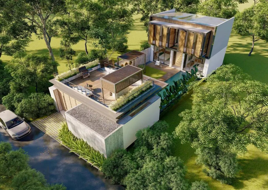 New 4 Br 5 Min Walk To Berawa Beach Enclosed Livng