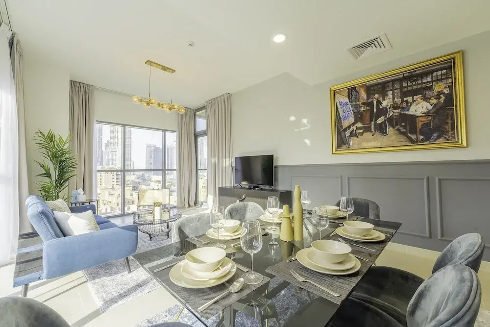 Nouveau Art Deco 3BR with Burj & Canal Views