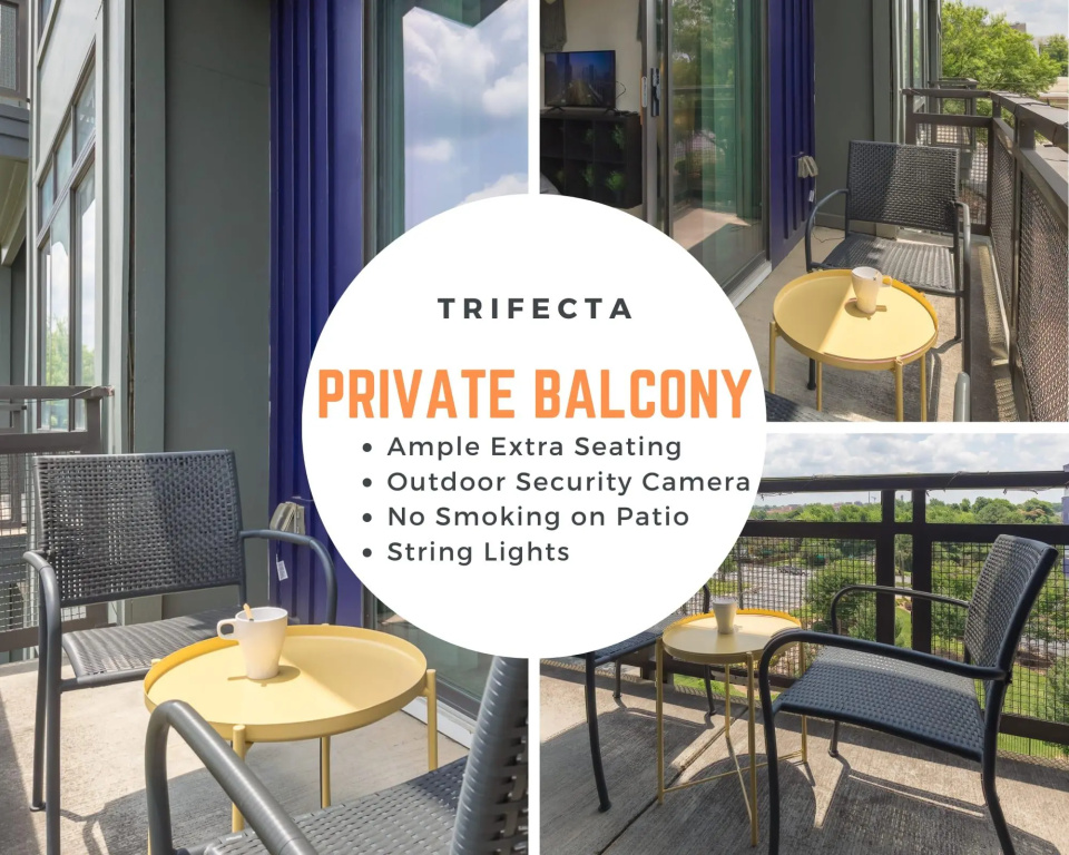 Apartment with Private Balcony, Wifi, Parking