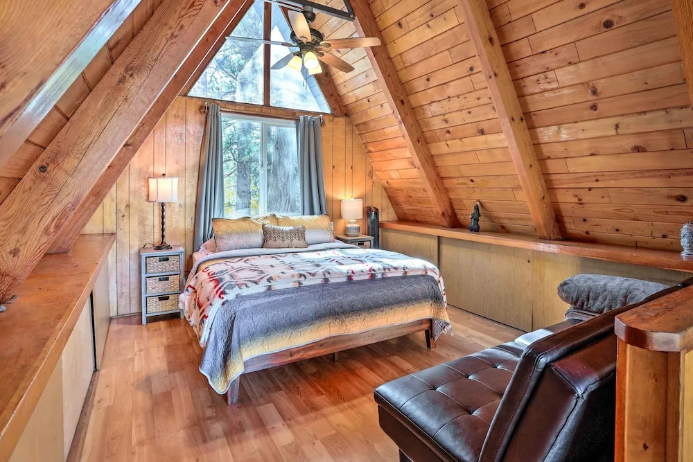 Cozy A-Frame w/ Hot Tub Near Arrowbear Lake