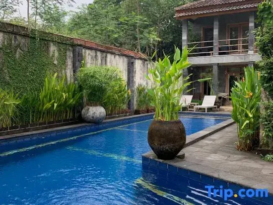 Tranquil place near Merapi Mountain