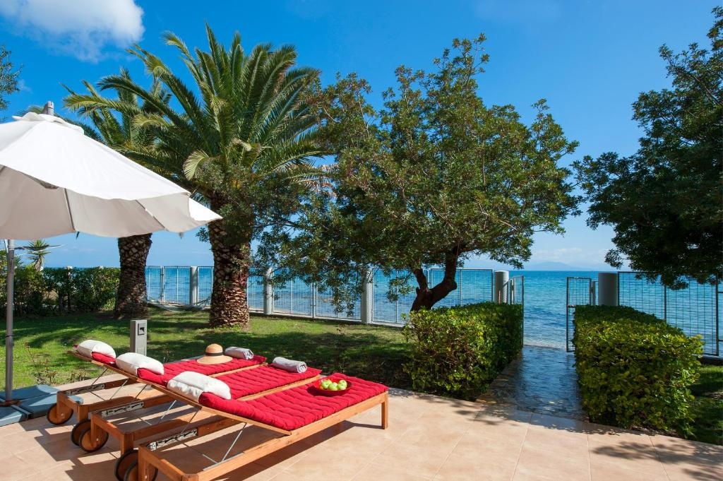 Beachfront Villa with Garden - Valentine Corfu