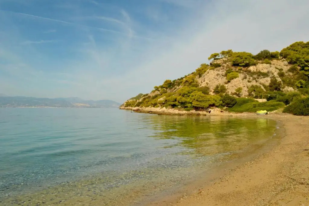Luxury Beach house viewing at the Corinthian Gulf