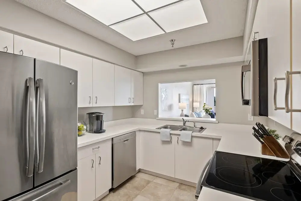 Oceanfront Condo With Large Patio, Direct Water Access, Pool, Central AC, & W/D