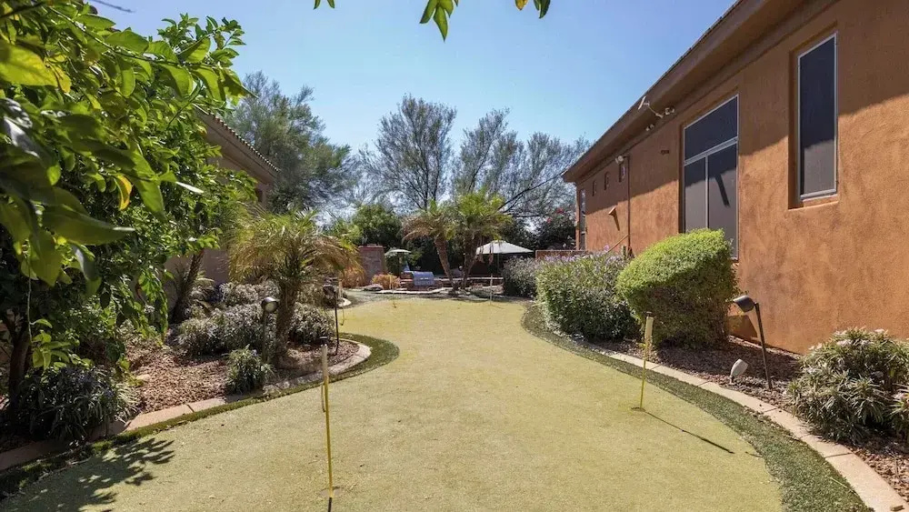 Scottsdale Desert Oasis w Pool Putting Green Outdoor Lounge Sandflower by AvantStay