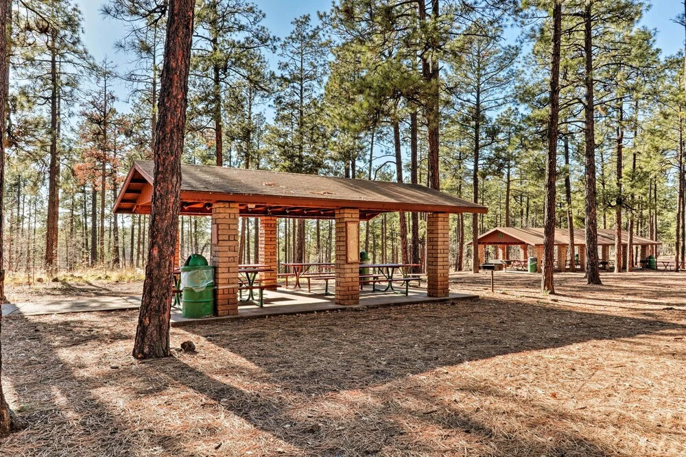 Deck + Fireplace: Cozy Pinetop Lakes Cabin!