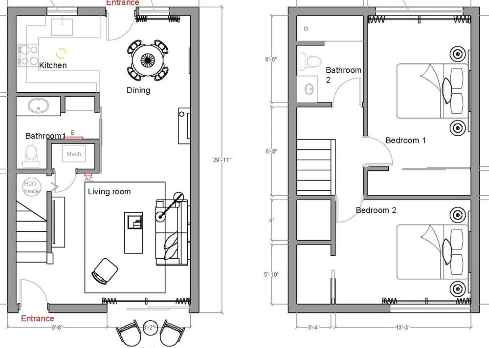2 Story Townhome Old Town by WanderJaunt