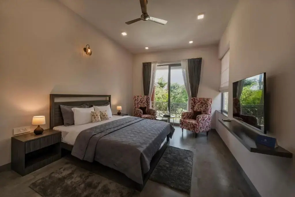 SaffronStays Magnolia - 3BHK Moira Goa Villa with Pool & Games Room