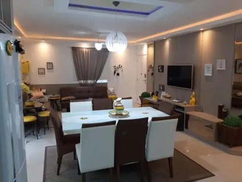 Lindo apartamento 3 dorm a 100m da praia de Perequê
