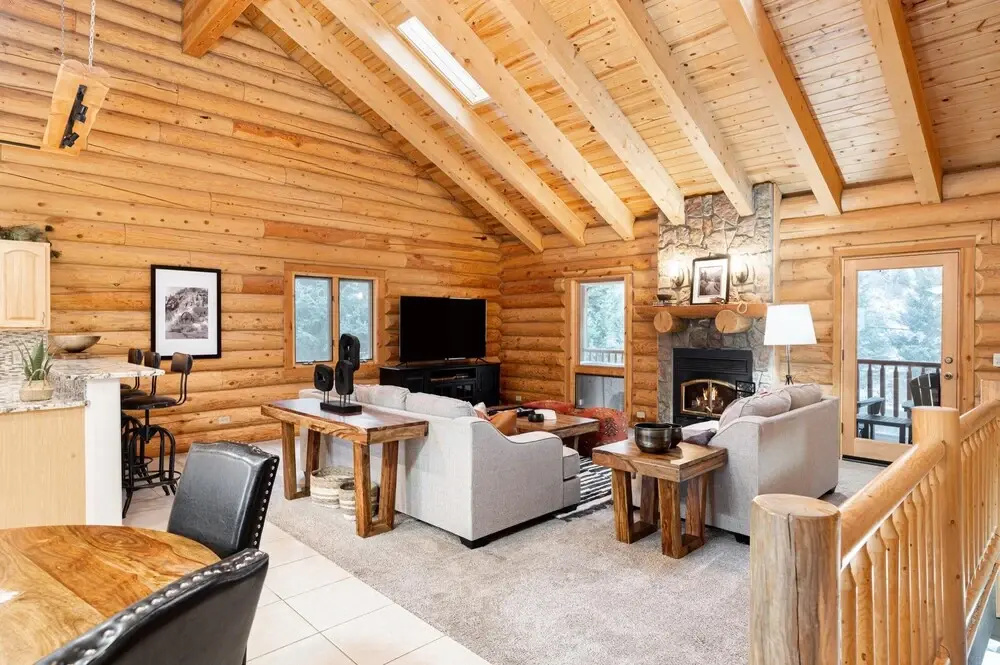 Iconic Log Cabin Escape Idaho Springs Hot Tub