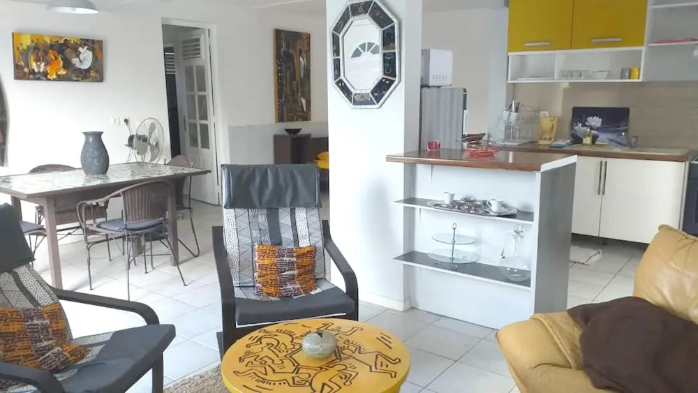 Apartment with One Bedroom in Fort-De-France, with Wonderful Mountain View, Furnished Terrace And Wifi - 5 Km From the Beach