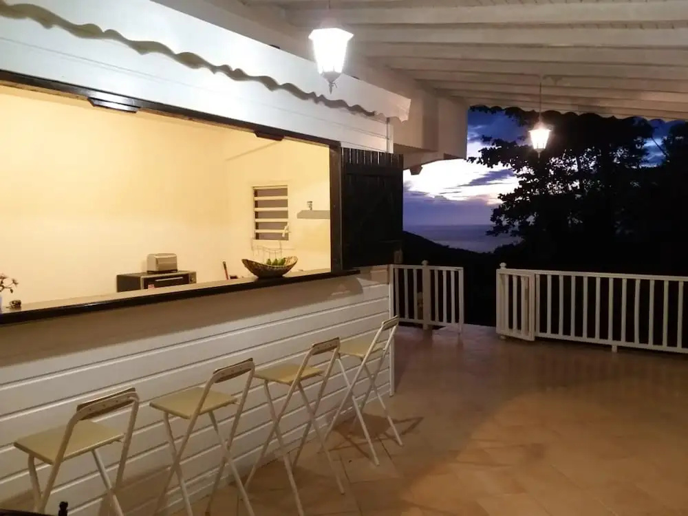 Apartment with One Bedroom in Deshaies, with Wonderful Sea View, Furnished Garden And Wifi - 9 Km From the Beach