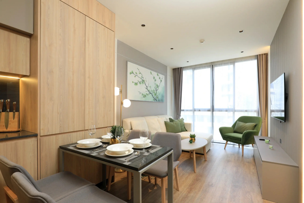 Апартаменты LGP-B321 1 Спальня рядом с Пляжем Лаян Современный ЖК с Бассейном и Тренажёрным Залом