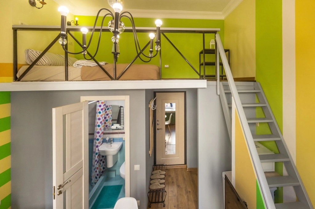 Апартаменты Nekrasoffapart Двухуровневые Green