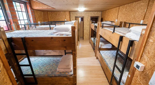 Кровать в общем номере Hostel Paradiso