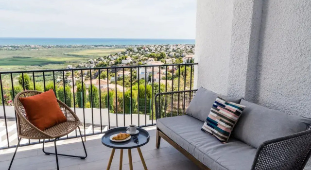 Апартаменты Superior Цокольный этаж c 1 комнатой с видом на море Complejo Bellavista Residencial