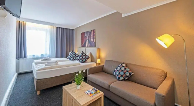Двухместный номер Comfort с видом на внутренний двор Auto-Parkhotel Hamburg St Pauli