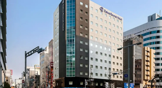 Кровать в общем номере Daiwa Roynet Hotel Nagoya Station