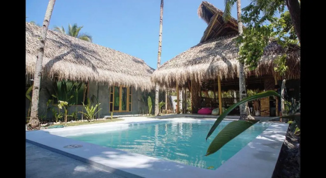 Hiraya Surf Hostel, Забронировать Хостел Отели Генерала Луны с бассейном, рядом с Зона для серфинга Cloud 9, Бассейн