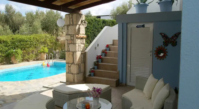 Villa in Crete with Pool and Sea View, Забронировать Вилла Лутра Центральный Крит