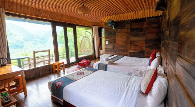 Семейное бунгало с видом на горы Eco Farmer House - Sapa Retreat