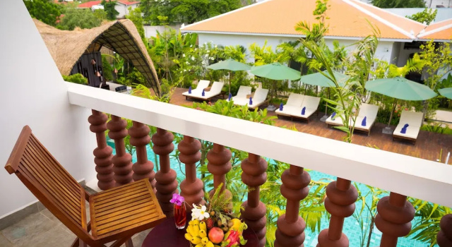 Двухместный номер Deluxe с балконом Sabara Angkor Resort & Spa