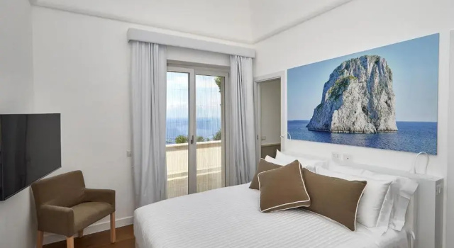 Двухместный номер Deluxe с балконом и с видом на море Casa Dani Capri