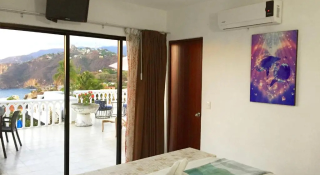 Villa Guitarron gran terraza vista espectacular 6 huespedes piscina gigante, Rezerwuj Willa Wille w Guerrero, Willa