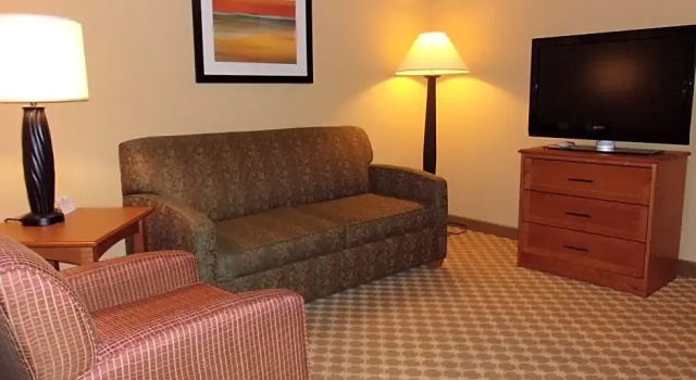 Четырёхместный люкс c 1 комнатой Holiday Inn Express Hotel & Suites Chicago West Roselle by IHG