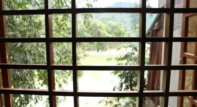 Кровать в общем номере Ha Giang Riverside Hostel