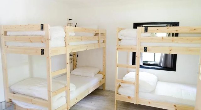 Кровать в общем номере The Black Sheep Hostel