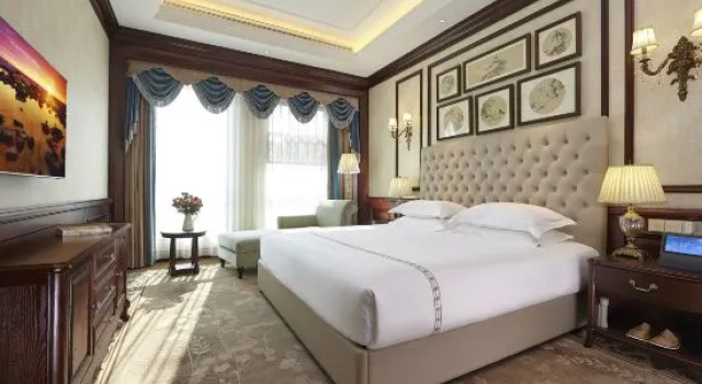 Люкс с 2 комнатами с видом на город Slender West Lake Zhongji Executive Apartments