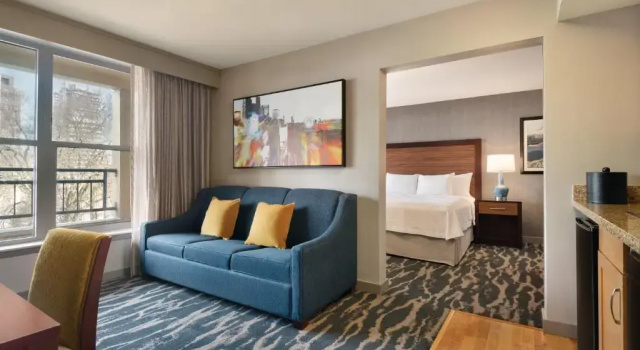 Двухместный люкс Premium c 1 комнатой Homewood Suites by Hilton-Seattle Convention Center-Pike Street