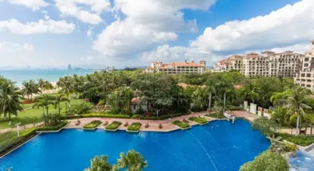 Lingshui Yingzhou Fenggangyu Scenic Apartment, Rezervasyon Daire Hainan Havuzlu Oteller, Yüzme Havuzu
