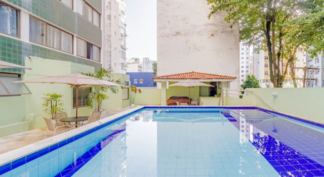 BR05 Barra Apart 400m da Praia-Salvador, Boek Hotel Hotels in Bahia met zwembad, Zwembad
