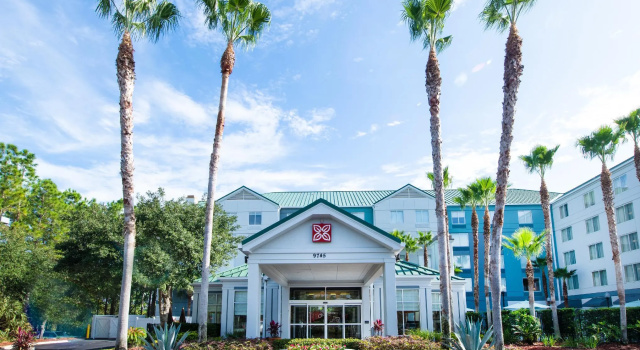 Кровать в общем номере Hilton Garden Inn Jacksonville JTB/Deerwood Park