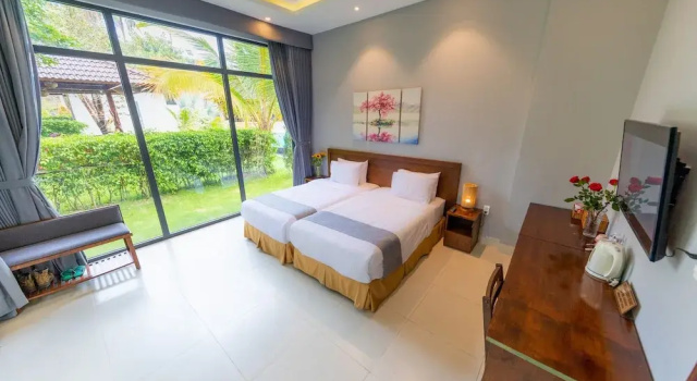Emerald Garden Retreat, Забронировать Курортный отель Отели Острова Фукуок с бассейном, Бассейн