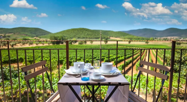 Двухместный номер Deluxe c 1 комнатой с балконом Poggiolivi Agriturismo Bio in Maremma
