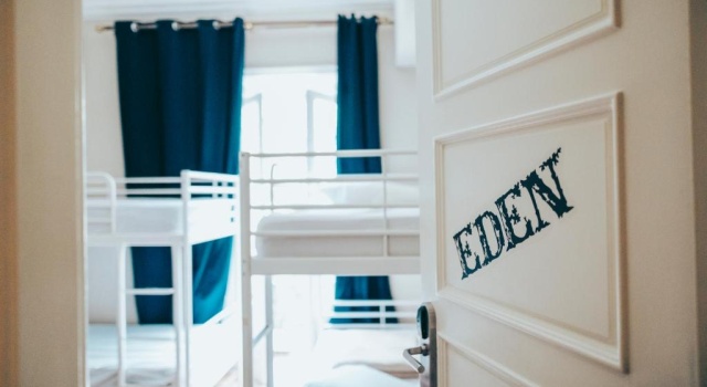 Кровать в общем номере Urban Garden Hostel