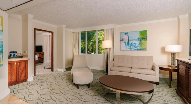 Двухместный люкс с французским балконом Bonaire Tower Hilton Aruba Caribbean Resort & Casino