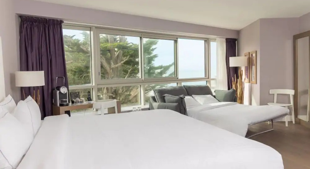 Семейный номер Prestige с видом на океан Relais Thalasso Château des Tourelles