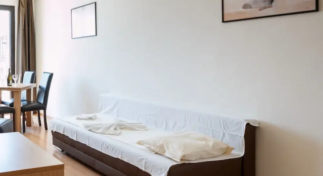 Апартаменты Deluxe c 1 комнатой с балконом и с частичным видом на море New Line Village Apartments