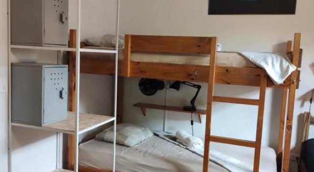 Кровать в общем номере Finca Hostal Bolivar - Casa Maracuya