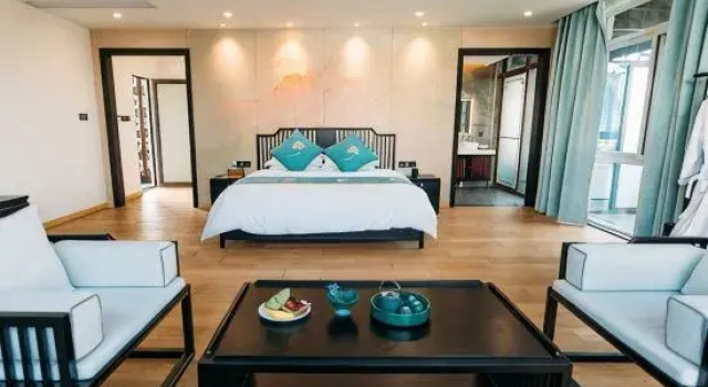 Кровать в общем номере Rende Villa · Jiangnan Garden · Lakeview Resort (Taihu Eastern Hills Scenic Area)