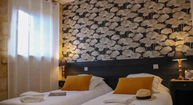 Люкс Superior с 2 комнатами Aux Bories de Marquay, chambres dhôtes B&B avec piscine et SPA près de Sarlat