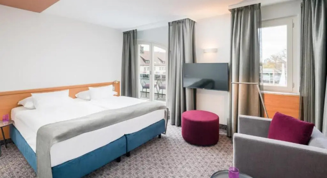 Двухместные апартаменты с балконом Best Western Plus Hotel Fellbach-Stuttgart
