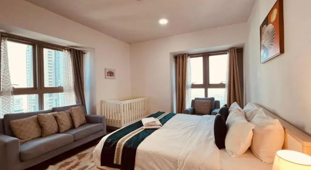 Коттедж с 3 комнатами skynest holiday homes princess tower 68th floor 1 bedroom apartment