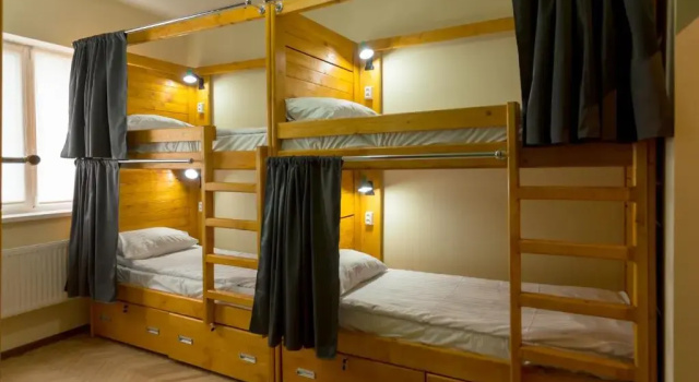 Кровать в общем номере Dream Hostel Carpathians Rakhiv