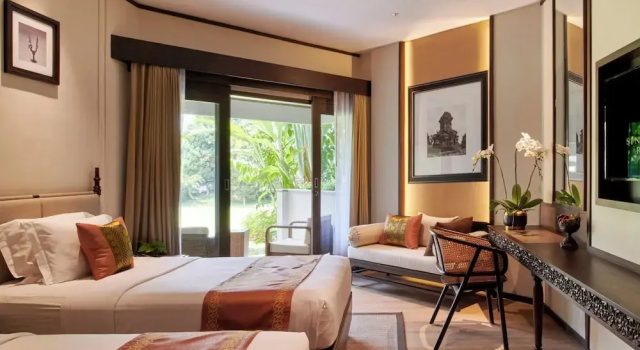 Deluxe Dvoulůžkový s manželskou postelí pokoj s balkonem The Singhasari Resort Batu