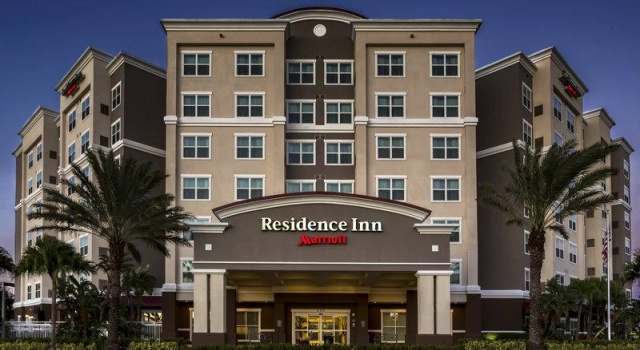 Кровать в общем номере Residence Inn by Marriot Clearwater Downtown